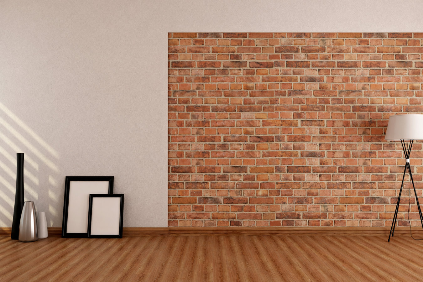 Brick wall installation